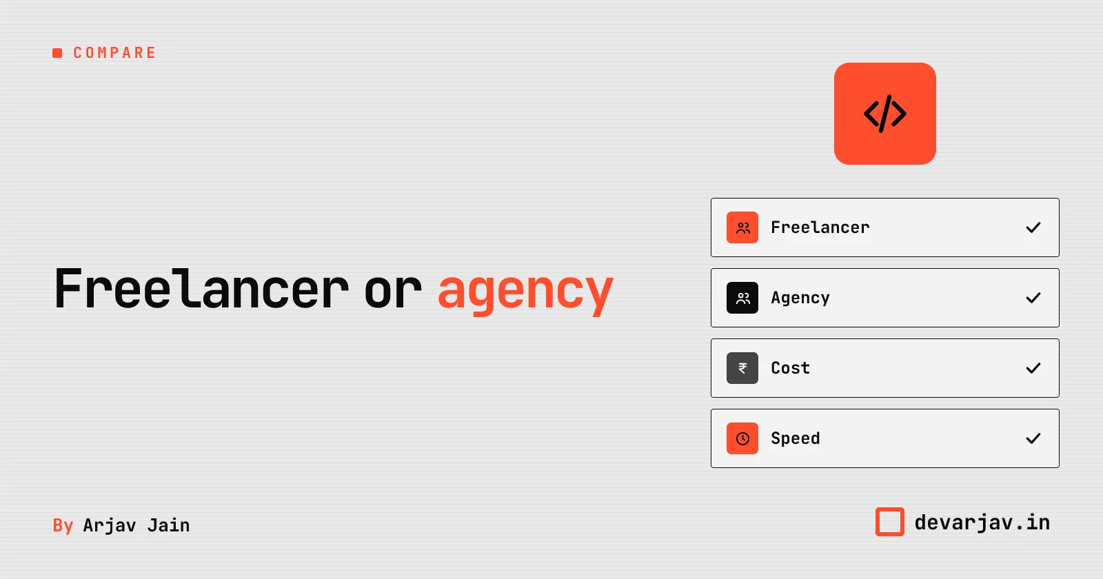 Freelancer vs agency: cost, speed, and team size for startup app development