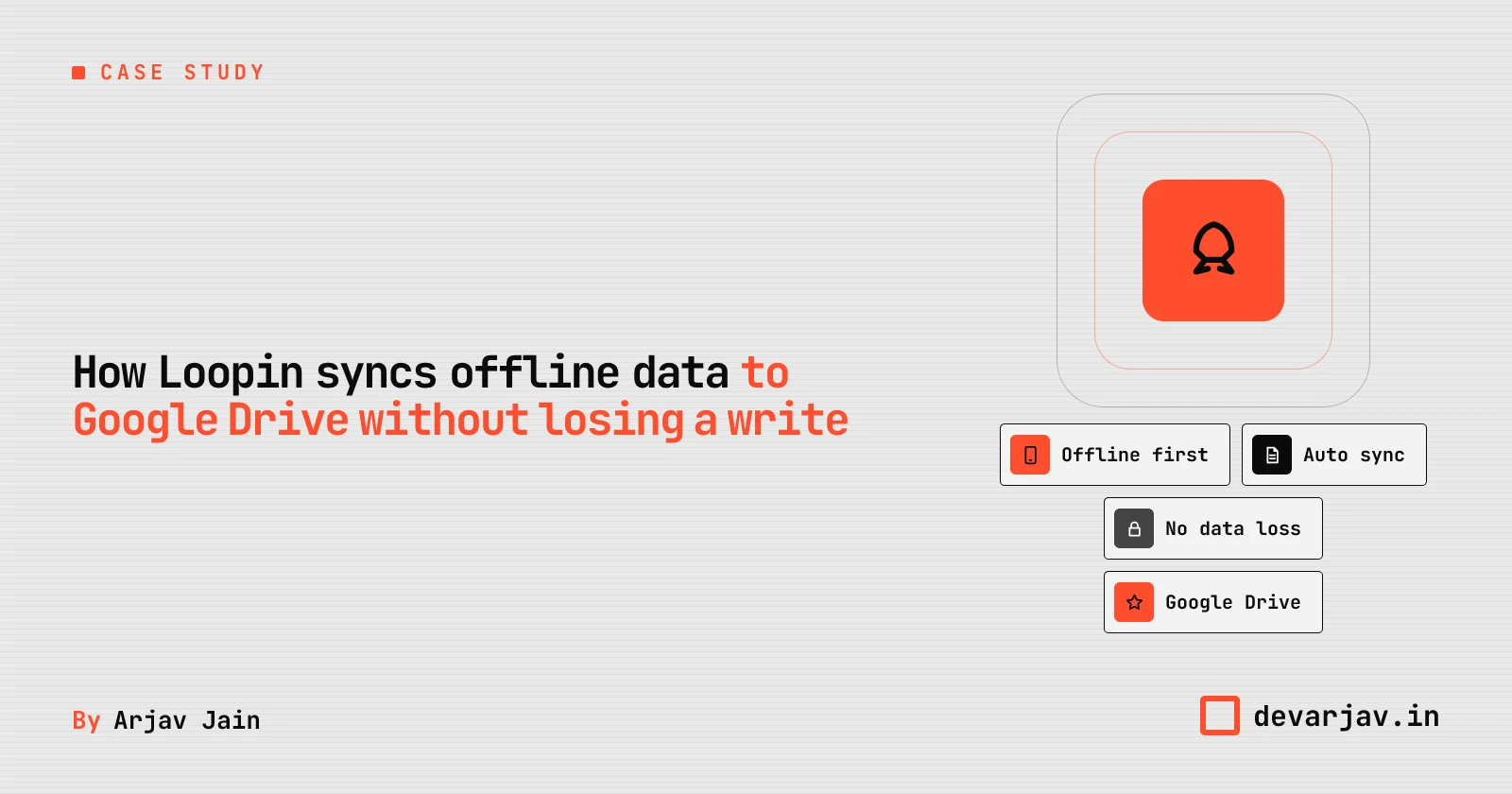 An app that saves data offline and syncs safely to Google Drive.