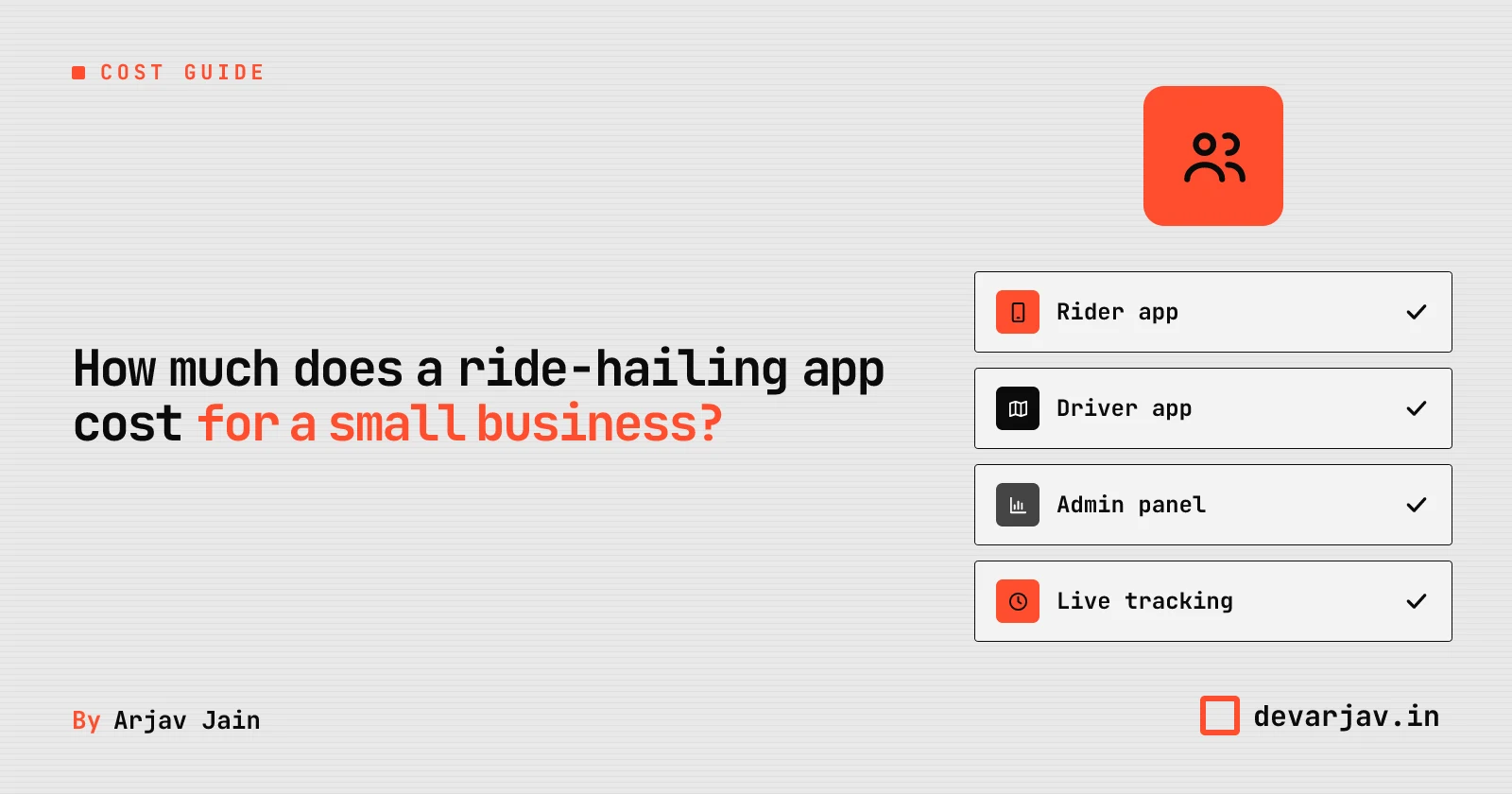 Ride-hailing app with rider, driver and admin parts and live tracking