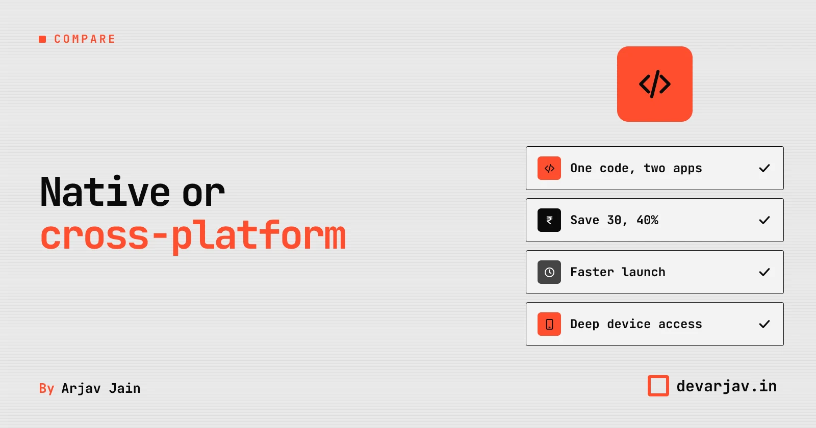 Side-by-side: cross-platform vs native app development for Indian small businesses